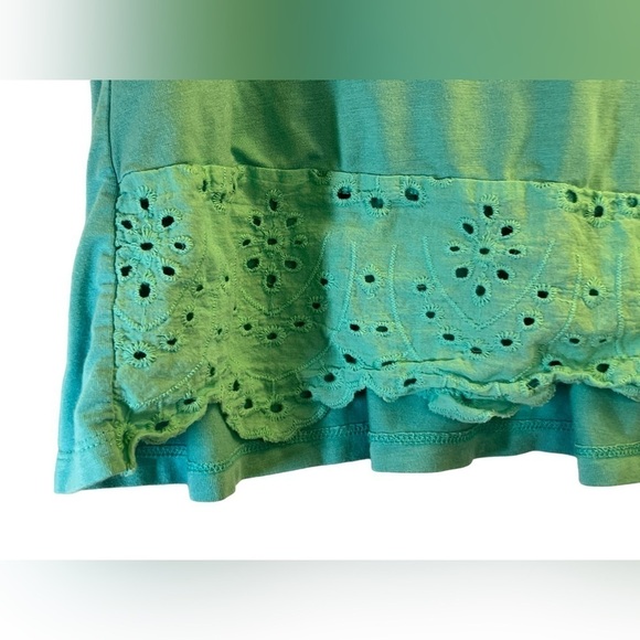 Ricki's Tank Top Embroidered Green Size L - Picture 2 of 10